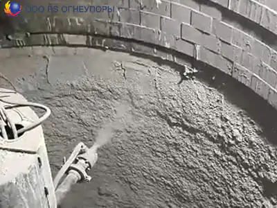 Доломитовая торкрет-масса для сталеразливочного ковша