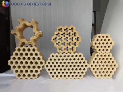 Динасовые шестигранные насадочные изделия