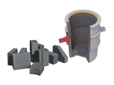 Периклазоуглеродистый кирпич для ковша