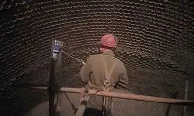 Огнеупорная торкрет масса для дымоходов / газоходов