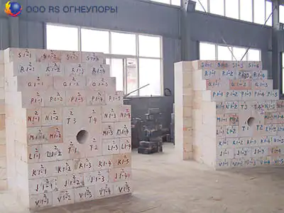 Муллитокорундовый кирпич для фурм и леток